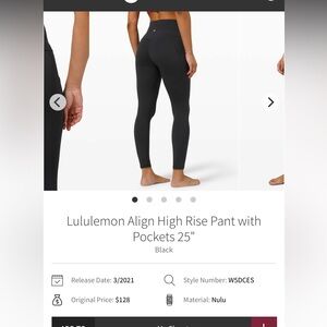 Lululemon Align Leggings with pockets